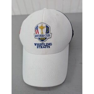 Ryder Cup 2020 Whistling Straits Golf Hat Cap White Mesh USA Flag Cloud Fit Mens